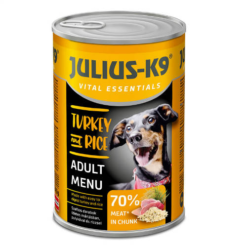 JULIUS K-9 konzerv kutya 1240g Pulyka-rizs (Turkey&Rice)