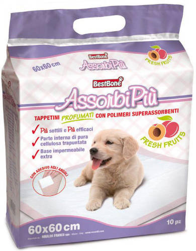 AssorbiPiu Hygiene Pad Nappy - Helyhez szoktató - kutyapelenka (gyümölcs illattal) 60x60cm (10db)
