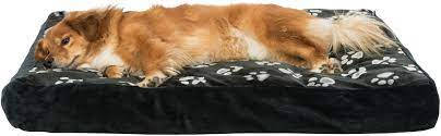 KT24:Trixie Jimmy Cushion - szögletes fekhely (fekete,mintás) kutyák részére (80x55cm)