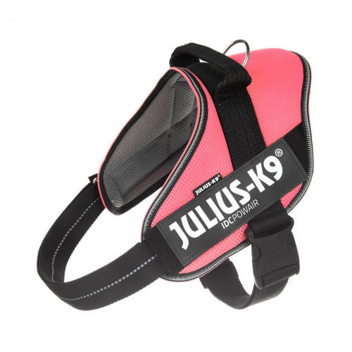 Julius-K9 IDC Powair - hám (pink,felirat) kutyák részére (2XL)