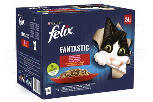 Felix Sensations Sauces házias (pulyka,bárány,marha,kacsa) válogatás - szószban 12x85g