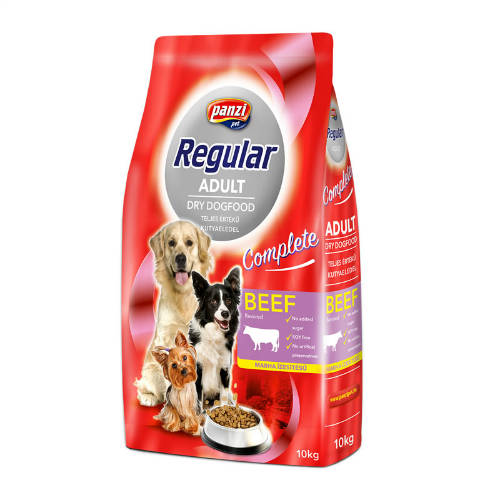 Raklapos ár - Panzi Regular Beef Adult (marha) 10 kg - (csak raklapra/60db )
