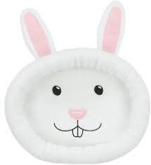 KT24:Trixie Bed Rabbit - nyuszifej formájú, ovális fekhely (gyapjúfehér) nyúlak részére (40x33cm)