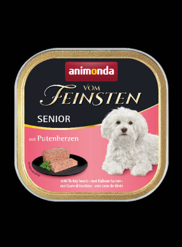 Animonda Vom Feinsten Senior (pulykaszív) alutálkás - Idős kutyák részére (150g)