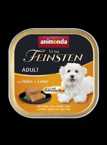 Animonda Vom Feinsten Gourmet (csirke,máj) alutálkás - Felnőtt kutyák részére (150g)