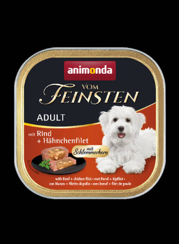 Animonda Vom Feinsten Gourmet (marha,csirke) alutálkás - Felnőtt kutyák részére (150g)