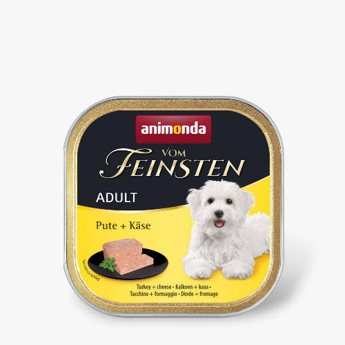Animonda Vom Feinsten Adult (pulyka,sajt) alutálkás - Felnőtt kutyák részére (150g)