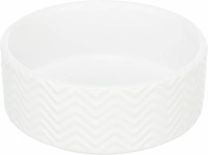 Trixie Ceramic Bowl - kerámia tál (nyomott mintával, fehér) kutyák részére (0,4l/13cm)