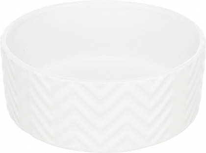 Trixie Ceramic Bowl - kerámia tál (nyomott mintával, fehér) kutyák részére (0,9l/16cm)