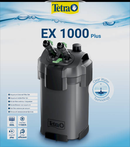 Tetra EX 1000 Plus - külső szűrő 150 - 300 L -es akváriumok részére