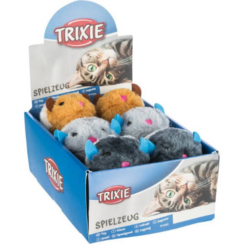 Trixe Wriggle Toy - játék (felhúzható, több féle figura) macskák részére (8cm)