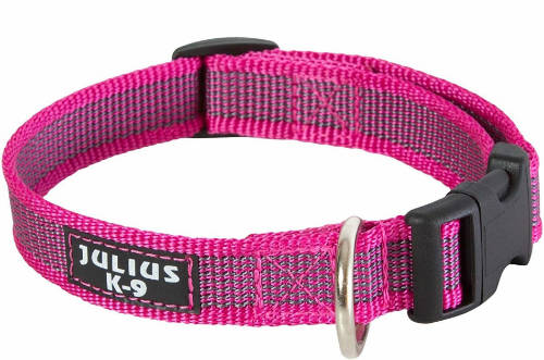 Julius K-9 Color&Gray nyakörv (25mm/39-65cm) pink-szürke CSOMAGOLT