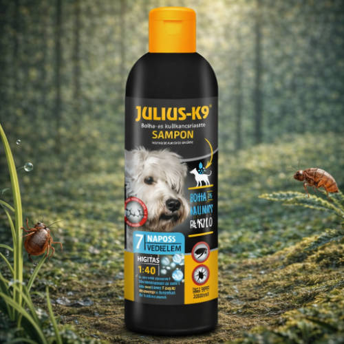 Julius K-9 Bolha- és kullancs riasztó sampon kutyák részére (200ml)
