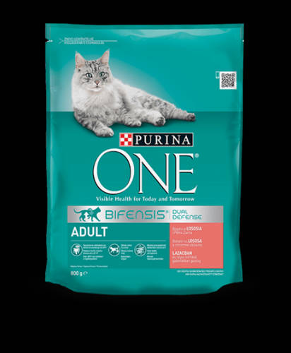 Purina ONE Adult Bifensis (lazac,gabona) száraztáp felnőtt macskák részére (800g)