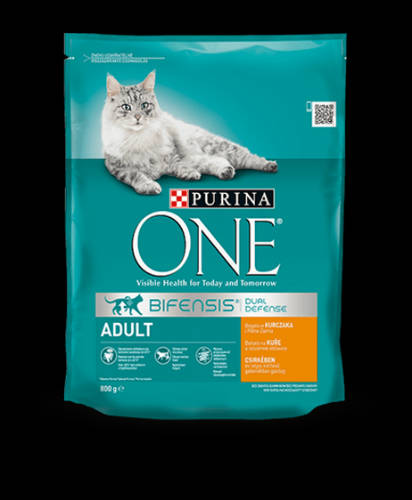 Purina ONE Adult Bifensis - száraztáp (csirke, gabona) macskák részére (800g)