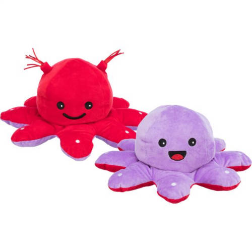 KT24:Trixie Reversible Octopus Toy - plüss játék (polip) kutyák részére (35cm)