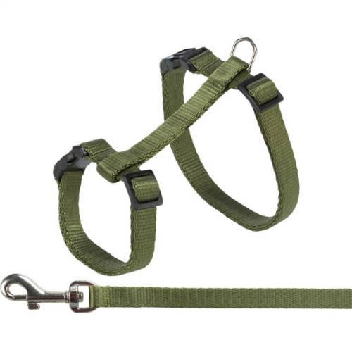 KT26.Trixie Cat Harness with Lead - hám és póráz szett (különböző színben) macskák részére (27–45 cm/13 mm, 1.20 m)