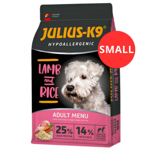 JULIUS-K9 12kg ADULT HYPOALLERGENIC Lamb&Rice (bárány&rizs) SMALL