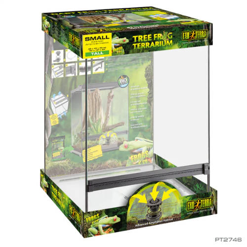 Exo-Terra Dart Frog terrarium - kétéltű élőhely (45x45x60cm)