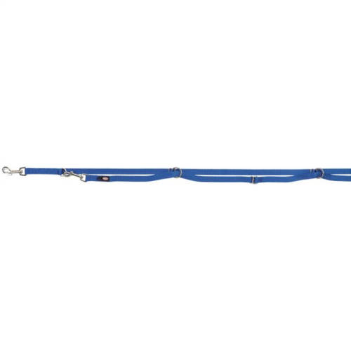 KT24: Trixie Premium Adjustable Leash, Extra Long - állítható póráz - királykék (M-L) 3m/20mm