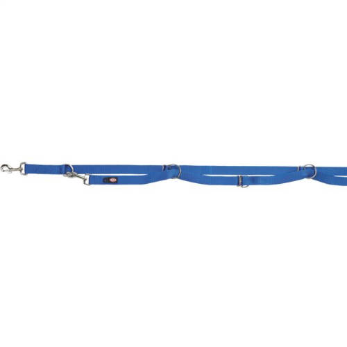 KT24: Trixie Premium Adjustable Leash, Extra Long - állítható póráz - kék (L-XL) 3m/25mm