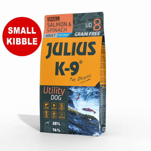 Julius K-9 10kg UD8S Utility Dog Hypoallergenic Salmon,spinach Adult (lazac,spenót) száraztáp - Felnőtt kutyák részére