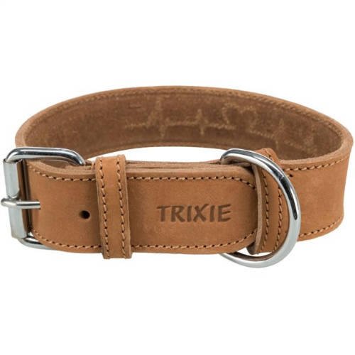 Trixie Leather Rustic - bőr nyakörv (barna) kutyák részére (S-M:34-40cm/30mm)