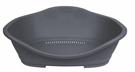 Trixie Sleeper Plastic Bed - műanyag fekhely (sötétszürke) kutyák részére (72/88cm)