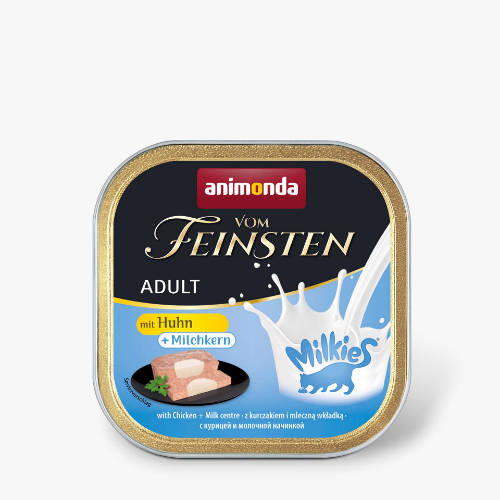 Animonda Vom Feinsten Adult mit Milkies-Sauce mit Huhn in Milchsauce - nedvestáp (csirke, tejszínes szósszal) macskák részére (100g)