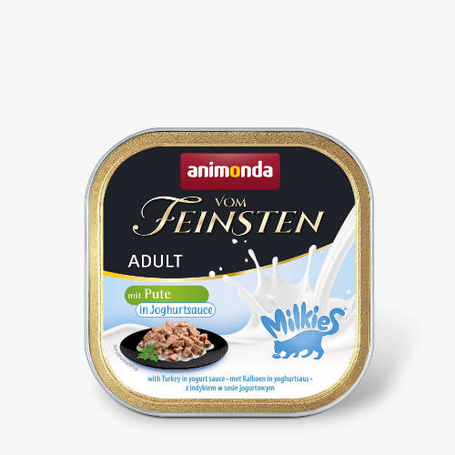 Animonda Vom Feinsten Adult mit Milkies-Sauce mit Pute in Joghurtsauce - nedvestáp (pulyka, joghurtos szósszal) macskák részére (100g)