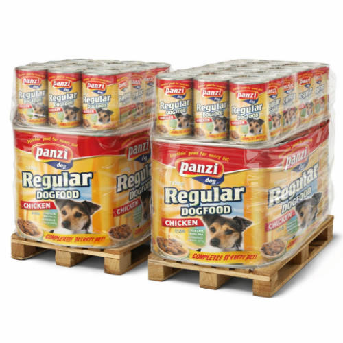 Akciós Raklapos ár: Panzi Regular konzerv - csirke - kutyáknak (1240g)