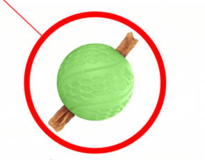 WAUDOG Snack Ball - jutalomfalat adagoló labda (foszforeszkál) kutyák részére (ø7cm)