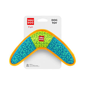 WAUDOG Fundog - játék (boomerang, kék) kutyák részére (24x14cm)