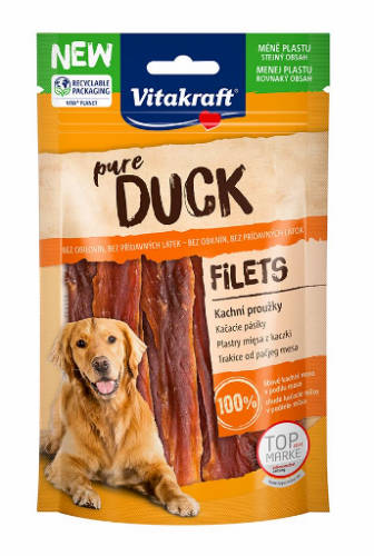 Vitakraft duck - jutalomfalat (kacsahús szeletek) kutyák részére (80g)