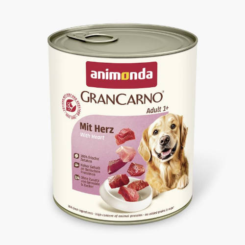 Animonda GranCarno Adult (sertés,szív) konzerv - Felnőtt kutyák részére (800g)