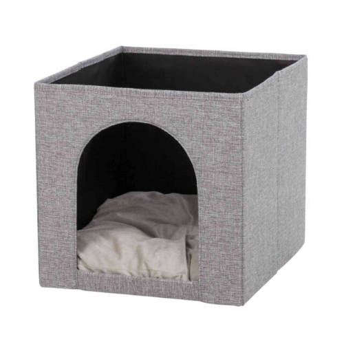 Trixie Cave for shelves - polcos bújó (szürke, IKEA Kallax polchoz ) macskák részére (33x33x37cm)