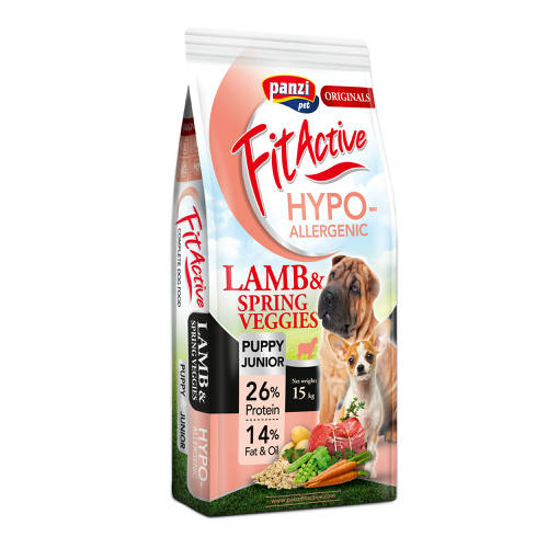 FitActive ORIGINALS 15kg PUPPY&JUNIOR HYPOALLERGENIC Lamb&Spring Veggies