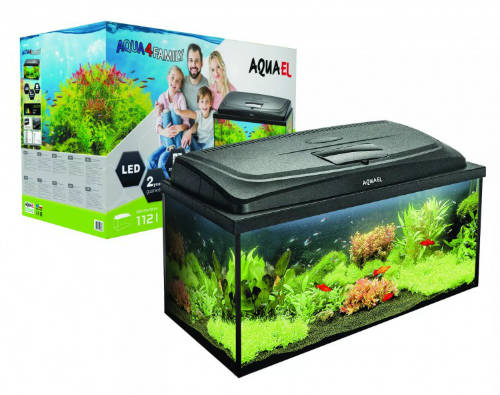 AquaEl Leddy AQUA4 Family Rec - akvárium szett (fekete) 112liter (80x35x40cm)