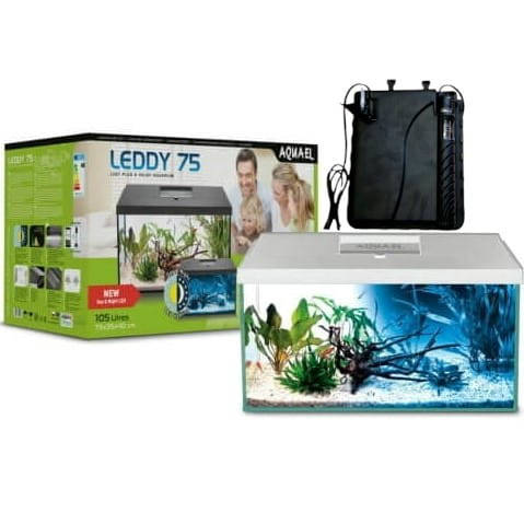 AquaEl Leddy 75 Day&Night 2.0 BIO-FS white - akvárium szett (fehér) 105 liter (75x35x40cm)