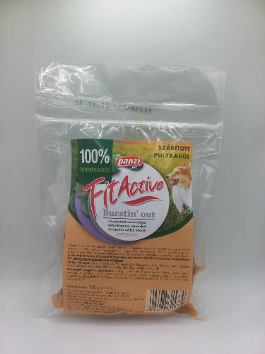 FitActive snack - jutalomfalat (szárított pulykahús) kutyák részére (100g)