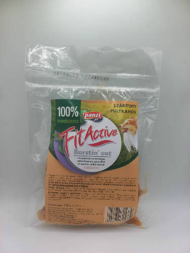 FitActive snack - jutalomfalat (szárított pulykahús) kutyák részére (10x100g)