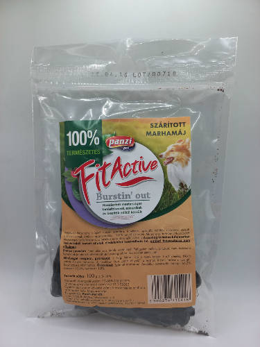FitActive snack - jutalomfalat (szárított marhamáj) kutyák részére (10x100g)