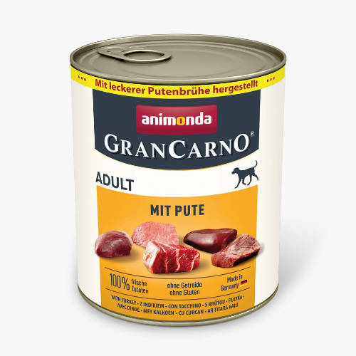 Animonda GranCarno Adult (pulyka) konzerv - Felnőtt kutyák részére (800g)