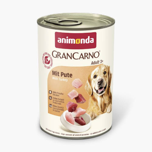 Animonda GranCarno Adult (pulyka) konzerv - Felnőtt kutyák részére (400g)