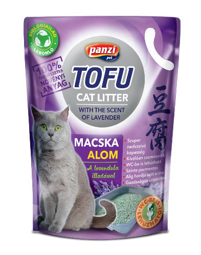 Panzi Tofu - növényi alapú, levendula illatú macskaalom (2,5kg)