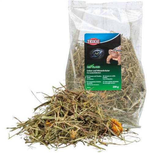 Trixie Grasses and Meadow Herbs for Tortoises - kiegészítő eleség (pázsit- és rétifű) teknősbékák részére (200g)