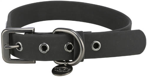 Trixie Citystyle Collar - nyakörv (fekete, PVC) kutyák részére (XS-S: 25-32cm/20mm)