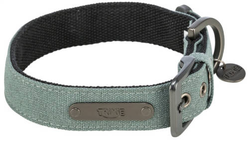 Trixie Citystyle- nyakörv,extra széles, pamutból (zsálya) kutyák részére (S-M:30-37m/25mm)