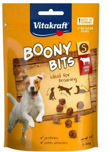 Vitakraft Boony Bits - jutalomfalat (marha) kistestű kutyák részére (55g)