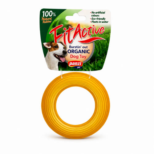 Fitactive natúr gumijáték Frisby Rings Small